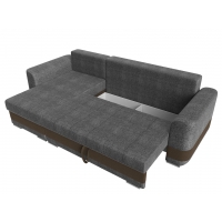 Угловой диван Честер рогожка (серый/коричневый)  - Изображение 5